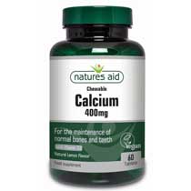 Calcium (Ασβέστιο Μασώμενο) 400mg με Βιταμίνη D