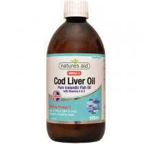 Αγνό Μουρουνέλαιο Ισλανδίας 500ml Cod Liver Oil Liquid 500ml